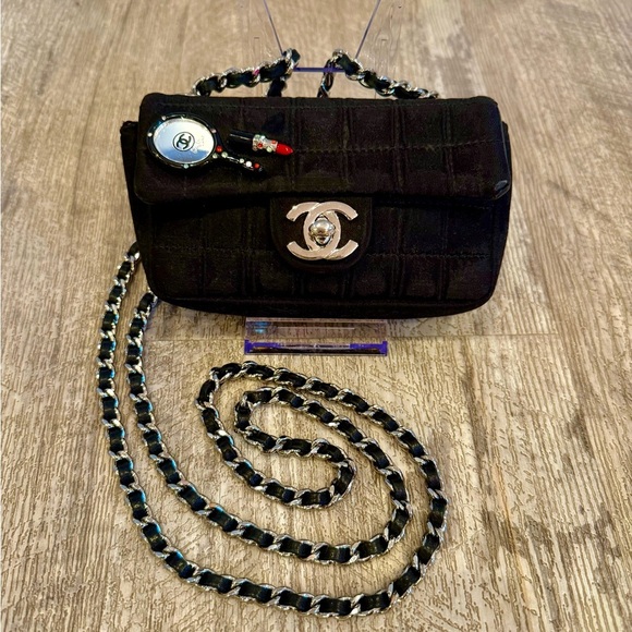 CHANEL Handbags - **RARE** Chanel Chocolate Bar Lipstick Bag